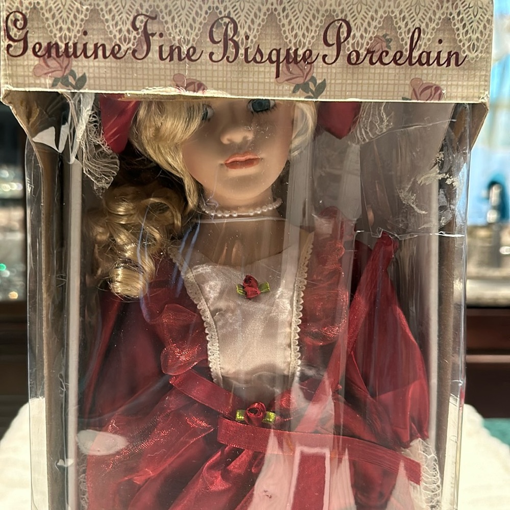 Keepsake Memories Limited Edition Genuine Bisque Porcelain 14” Doll.